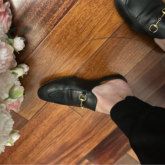 Classic Black Gucci Mule Sz 38 Authentic Leather. - Picture 2 of 11